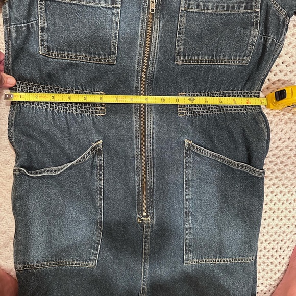 MADEWELL SMALL WOMENS Denim Jumpsuit with Front Zipper - Picture 7 of 12